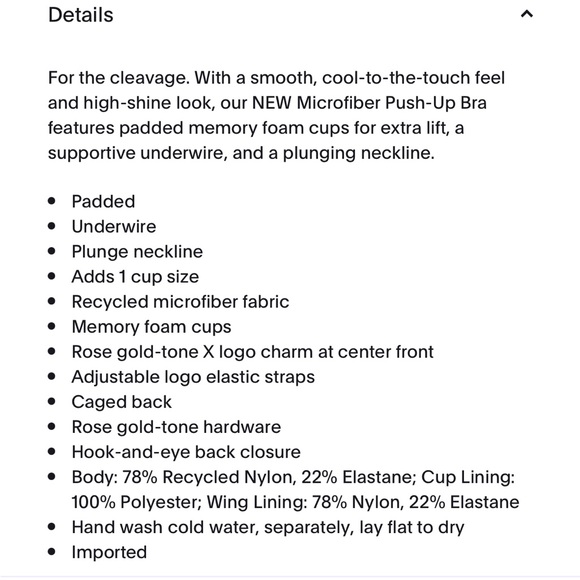 NWT Savage X Fenty plunge push up bra 30C black - Picture 5 of 5